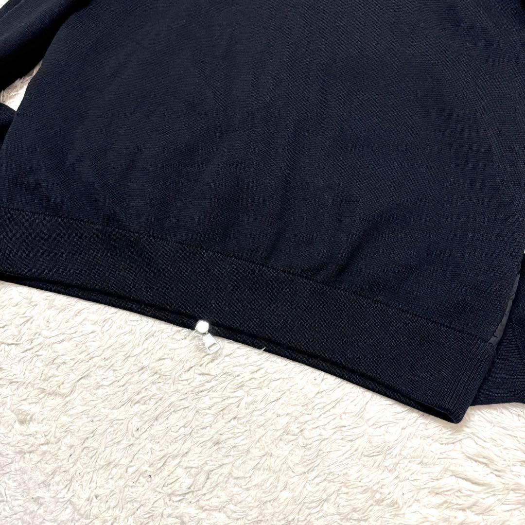 極美品 XL　モンクレール　ハイブリッドニット　ダウンジャケット　ブラック