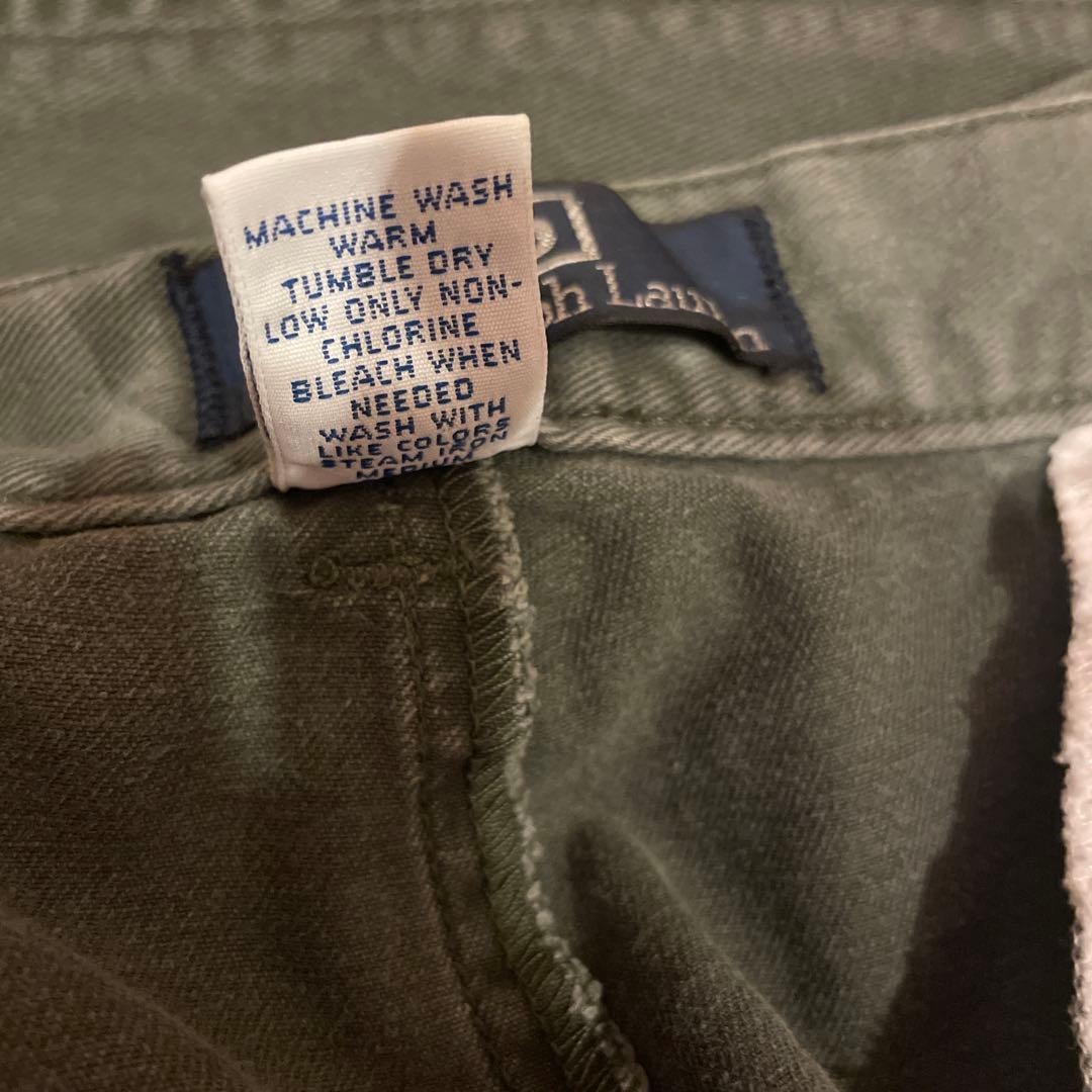 90sPolo Ralph Laurenラルフローレン　ポロチノ初期タグオリーブ