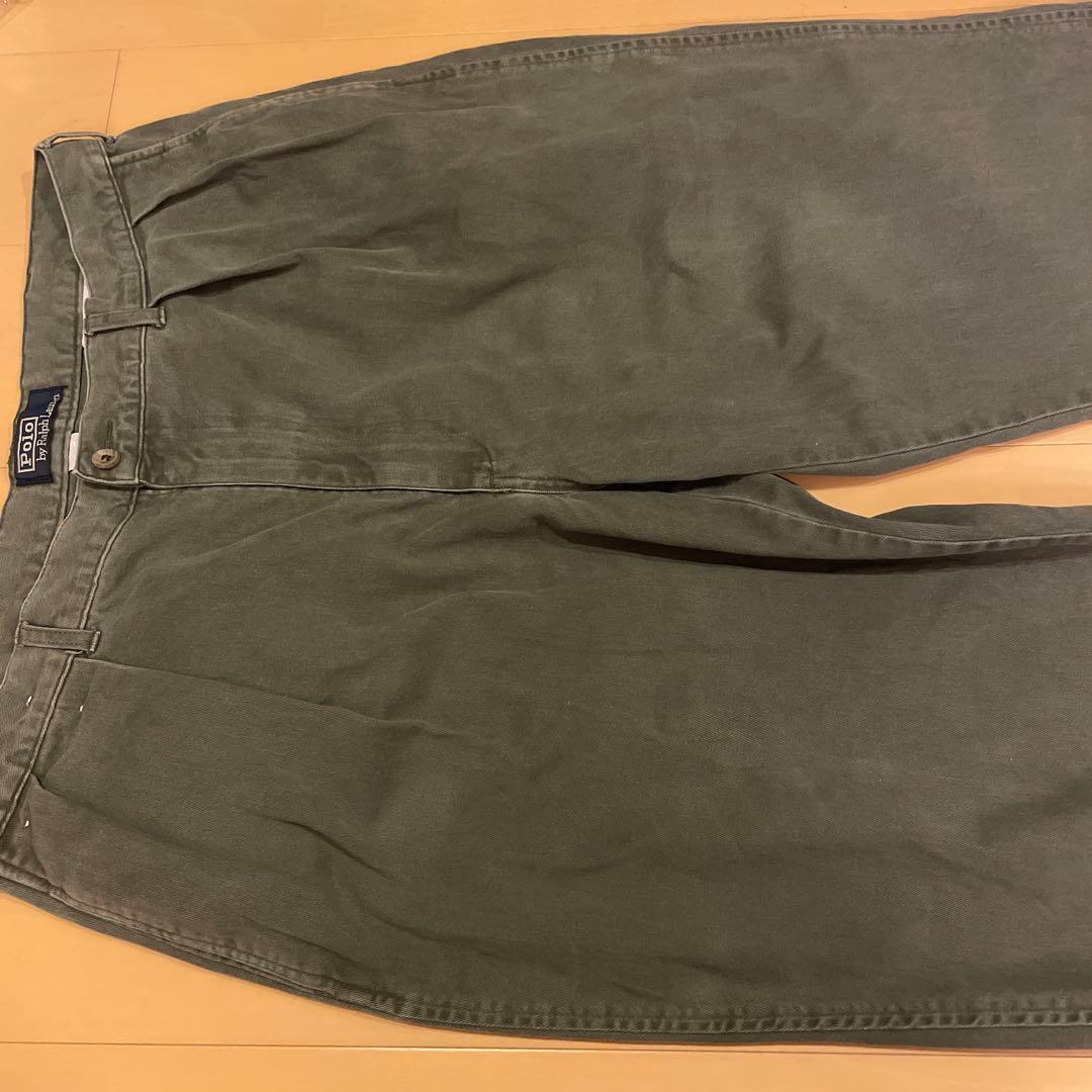 90sPolo Ralph Laurenラルフローレン　ポロチノ初期タグオリーブ