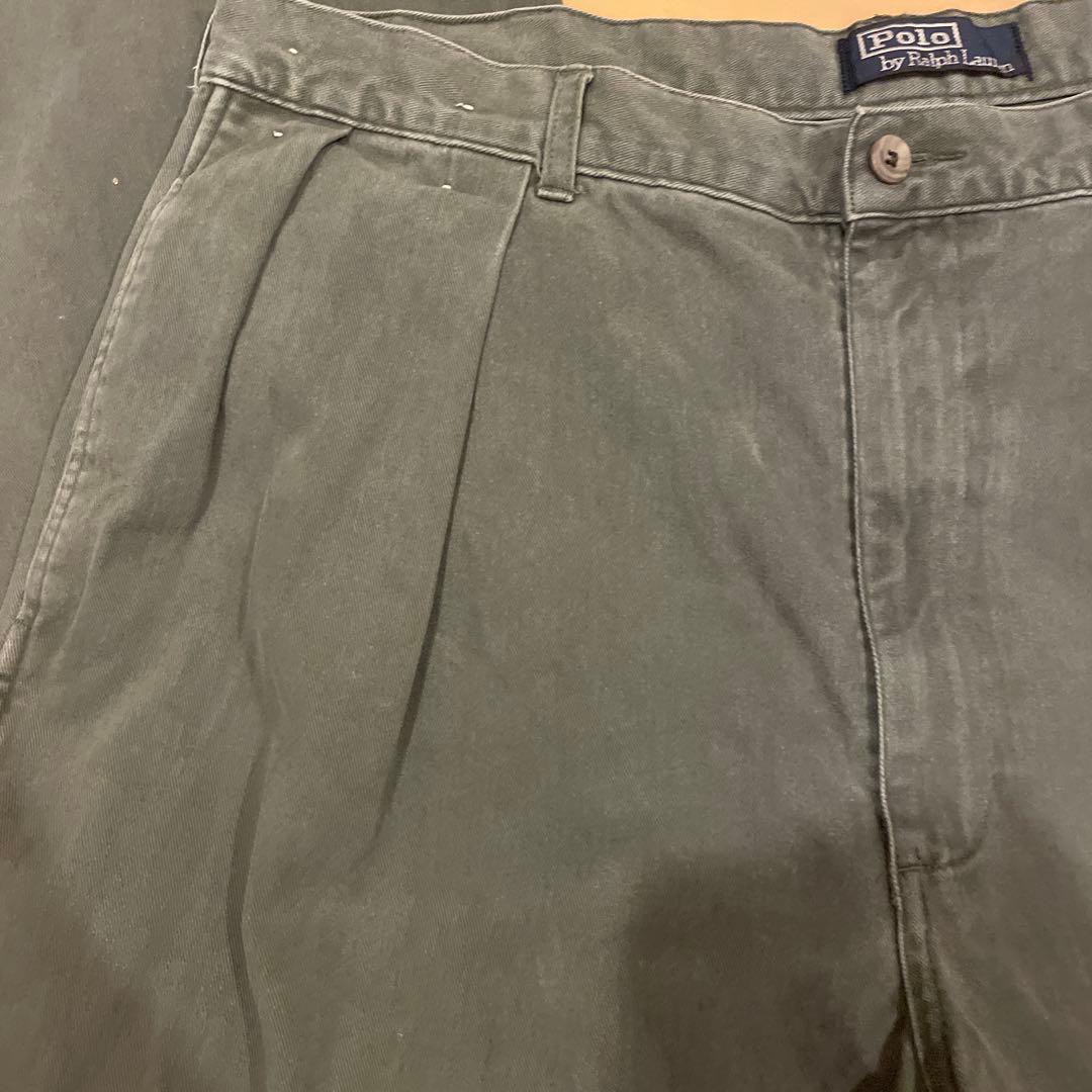 90sPolo Ralph Laurenラルフローレン　ポロチノ初期タグオリーブ