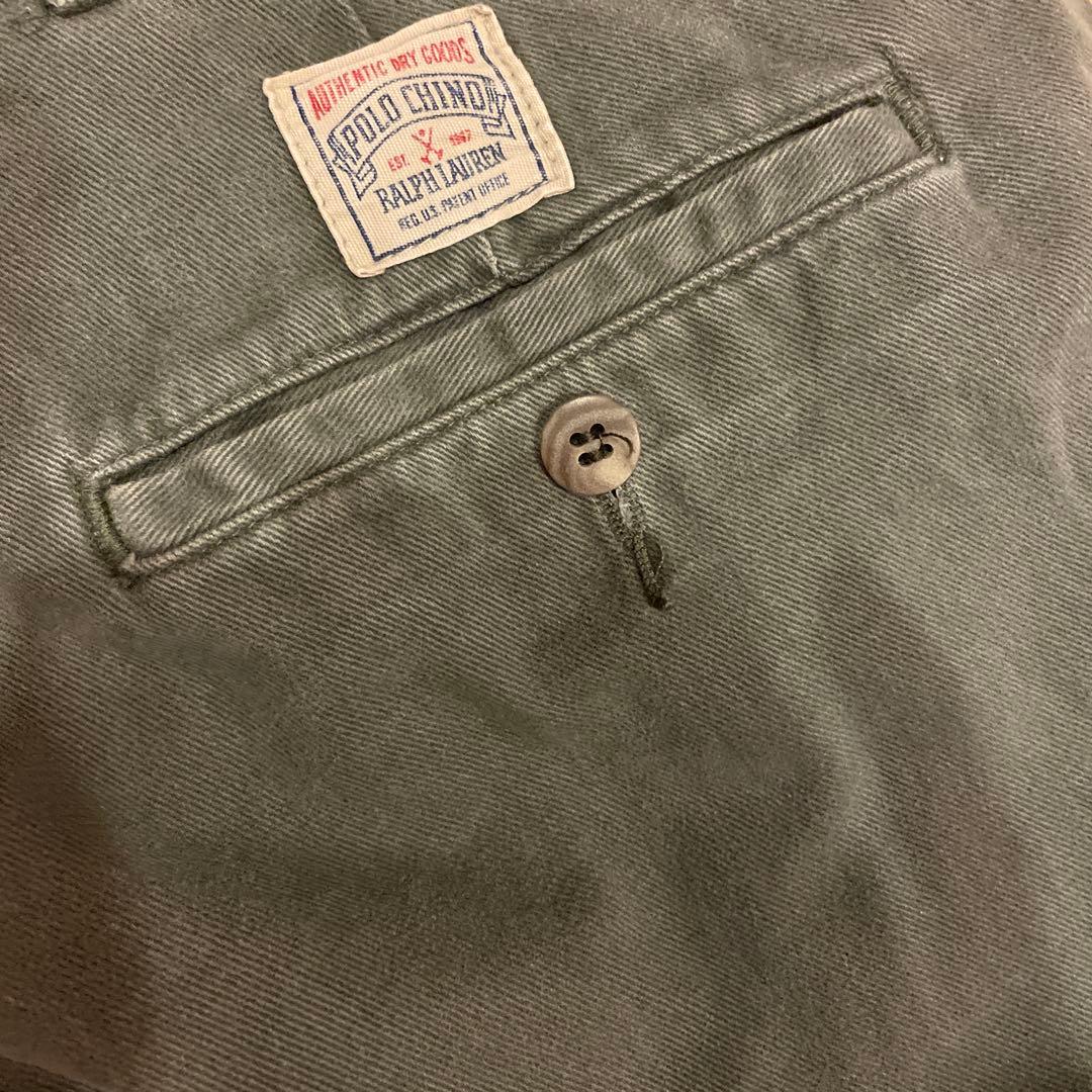 90sPolo Ralph Laurenラルフローレン　ポロチノ初期タグオリーブ