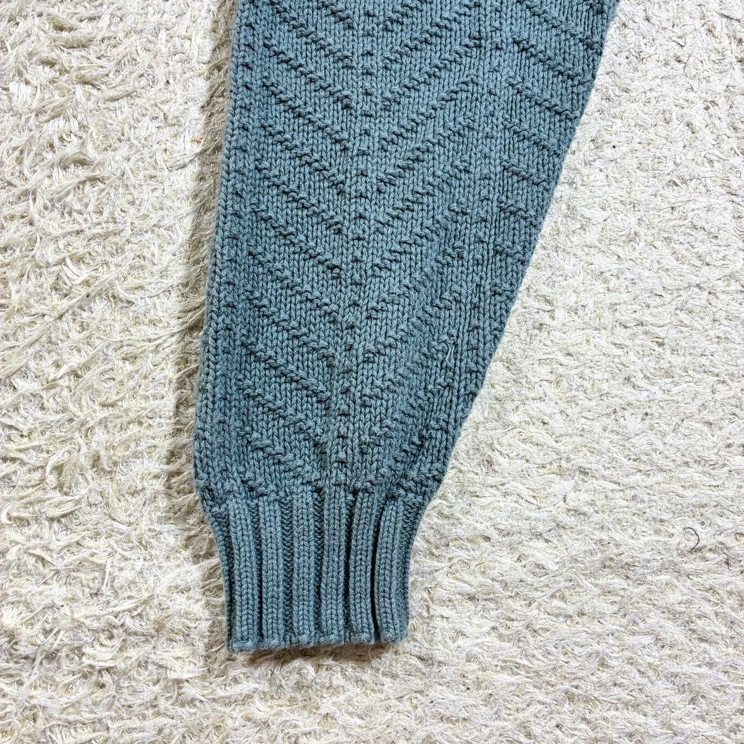 希少カラー　80s 90s L.L.bean コットンニット USA製 ラグラン