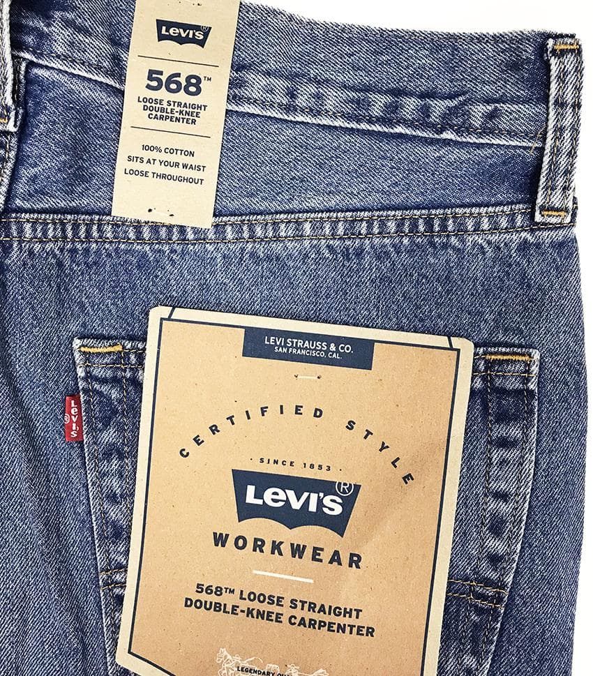 新品 Levi'sリーバイス「568」ルーズストレートカーペンターダブルニー32