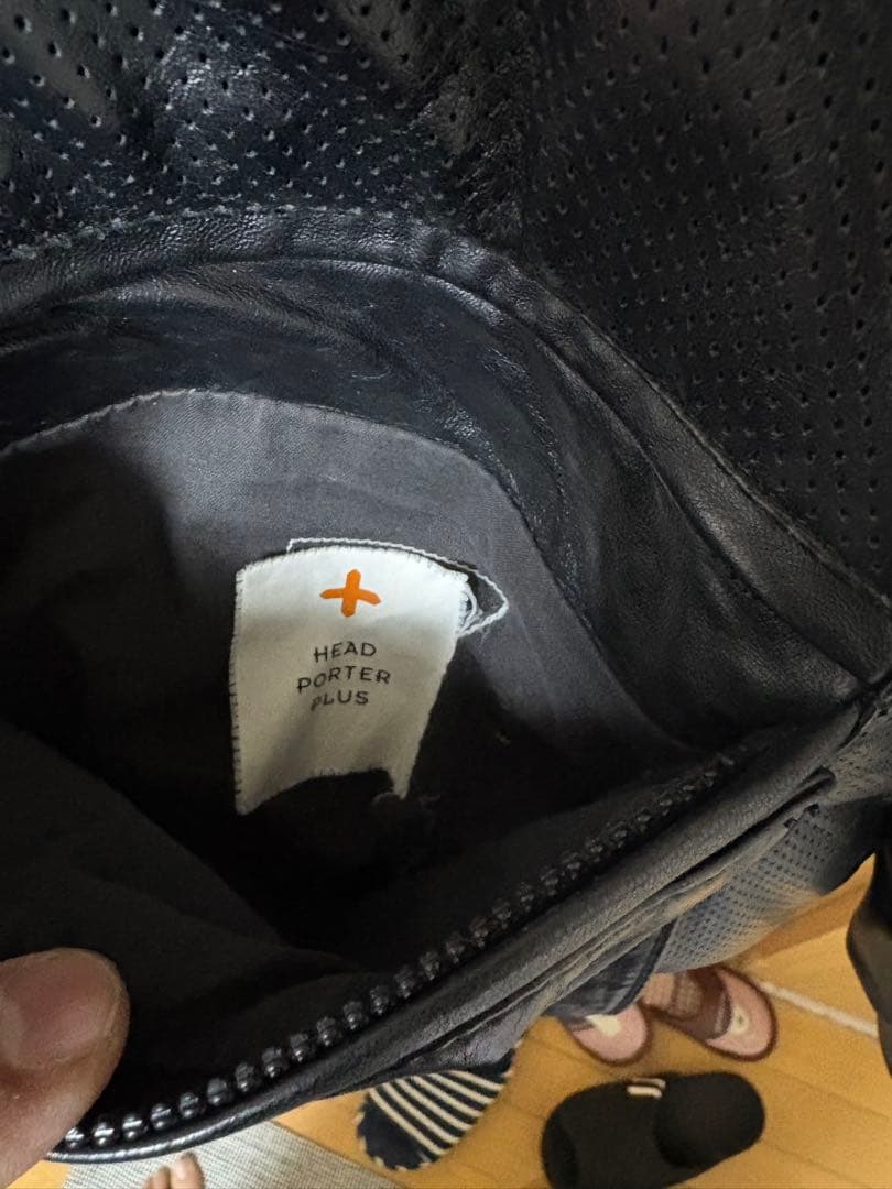 ヘッドポーター★パンチングレザー ダウン★藤原ヒロシHPP fragment