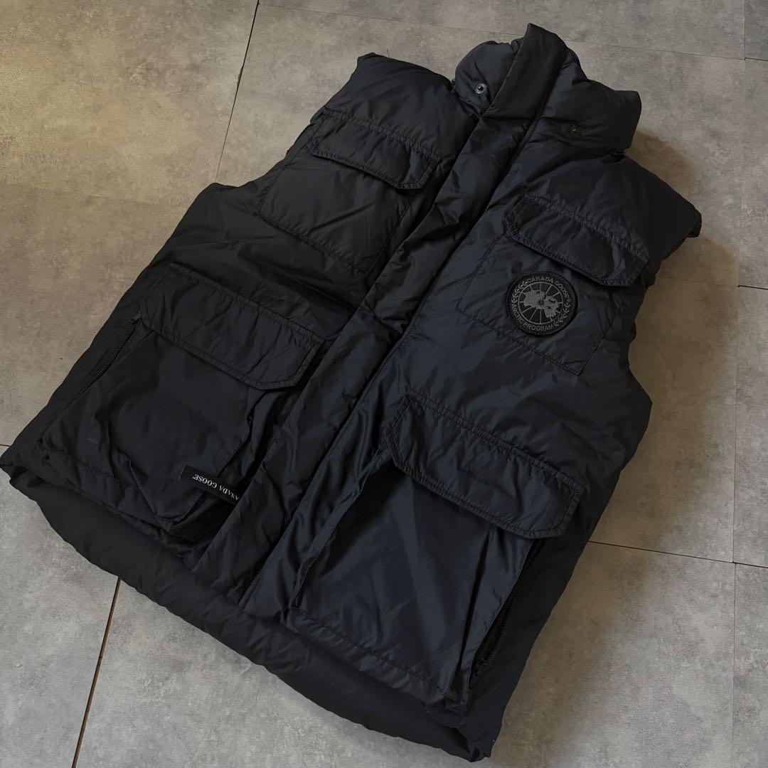 【最高級ダウン❗️】美品！カナダグース　ダウンベスト　ブラックレーベル　M 黒