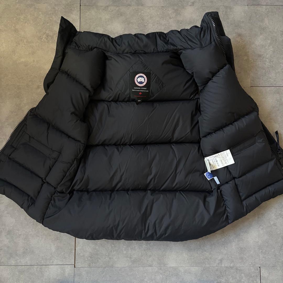 【最高級ダウン❗️】美品！カナダグース　ダウンベスト　ブラックレーベル　M 黒