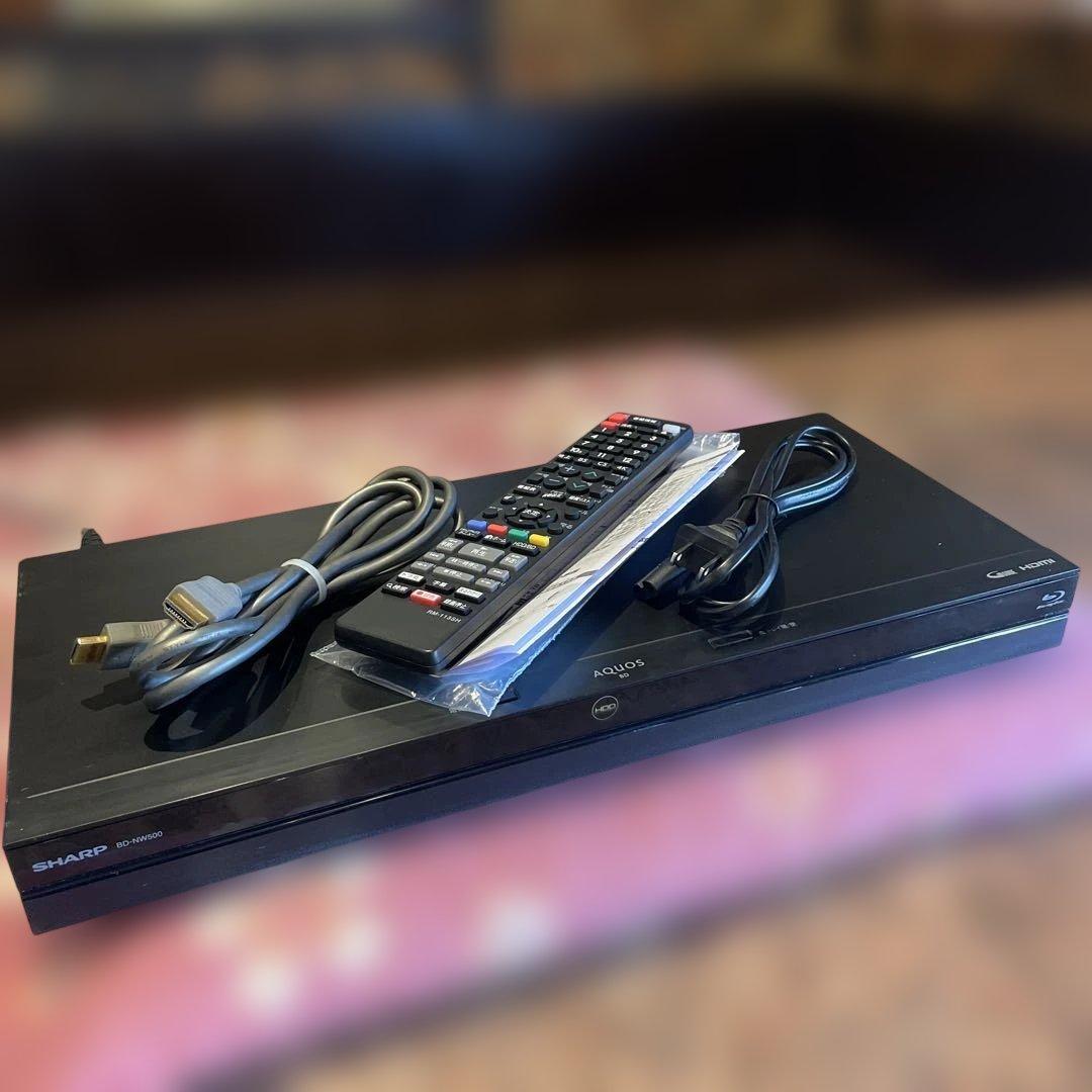 シャープ　BD-NW500 12倍　500GB 2番組W録　新品リモ等付フル装備