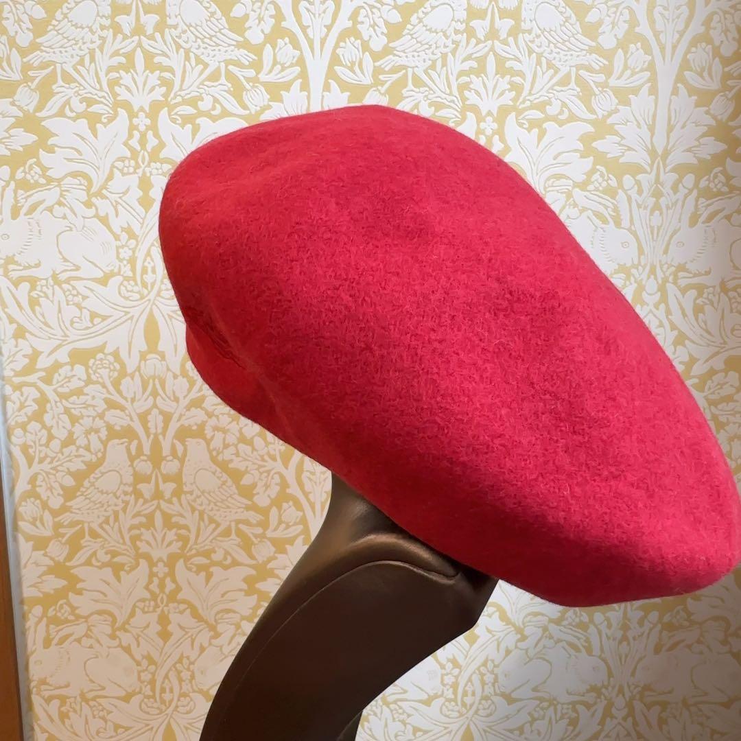 日本製ヴィヴィアンウエストウッド　ラインORB刺繍 バスクベレー　ガーネット