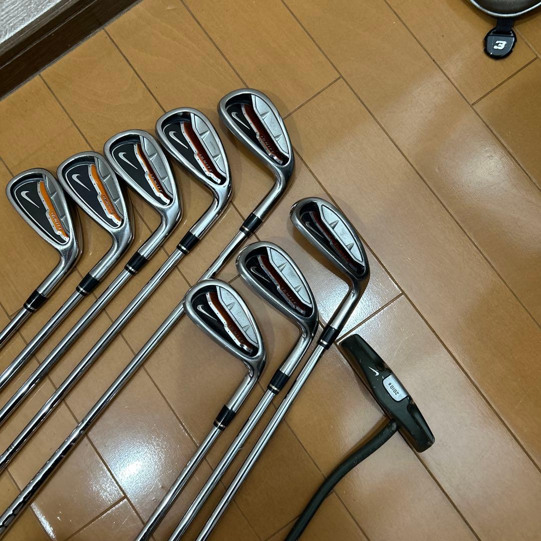 希少NIKE 13本 ゴルフフルセット クラブセット キャディバック付き