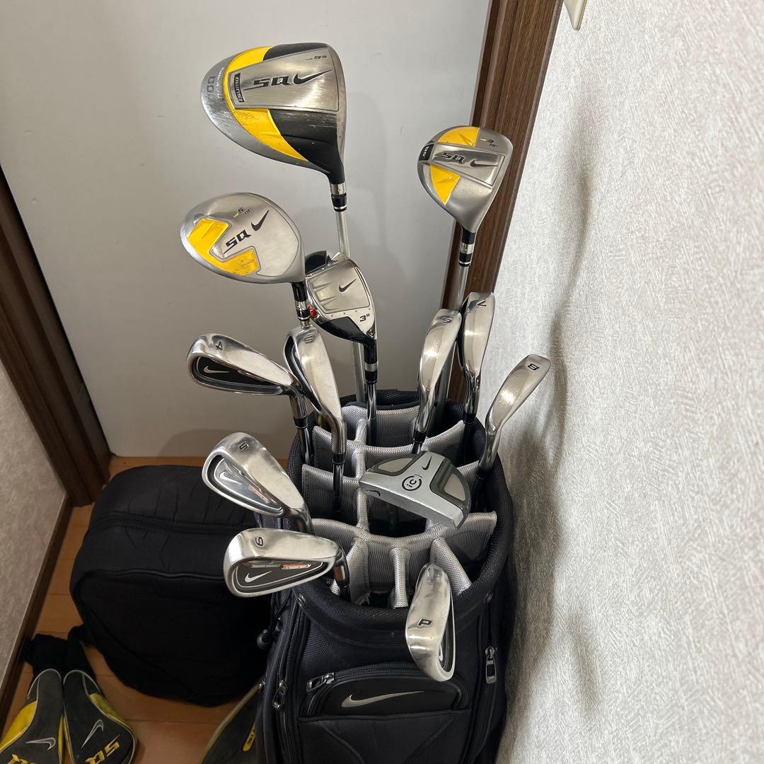 希少NIKE 13本 ゴルフフルセット クラブセット キャディバック付き