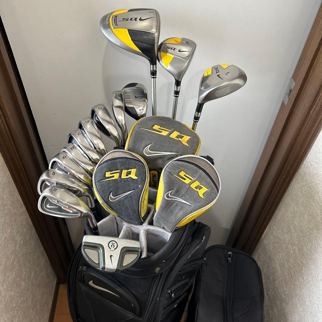 希少NIKE 13本 ゴルフフルセット クラブセット キャディバック付き