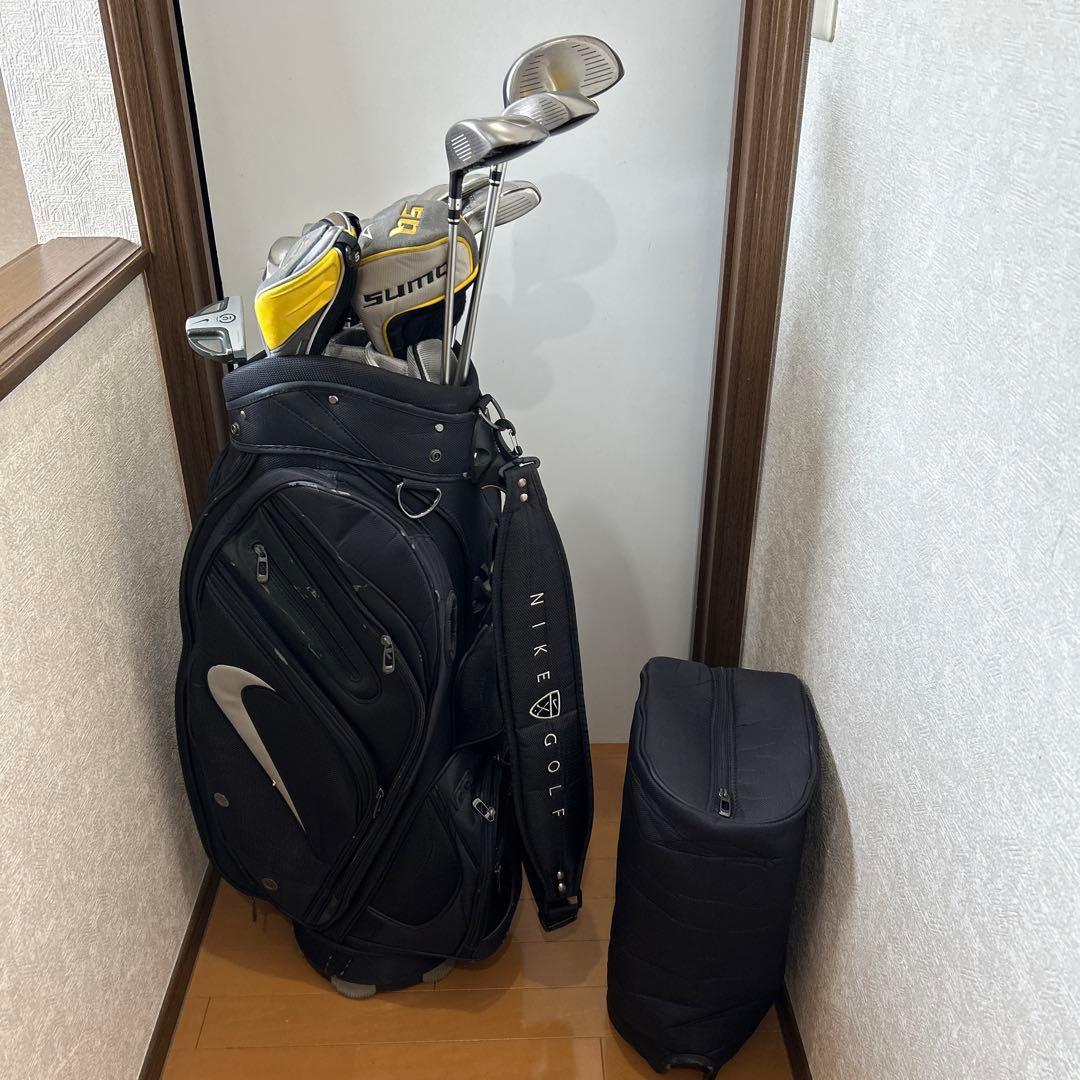希少NIKE 13本 ゴルフフルセット クラブセット キャディバック付き
