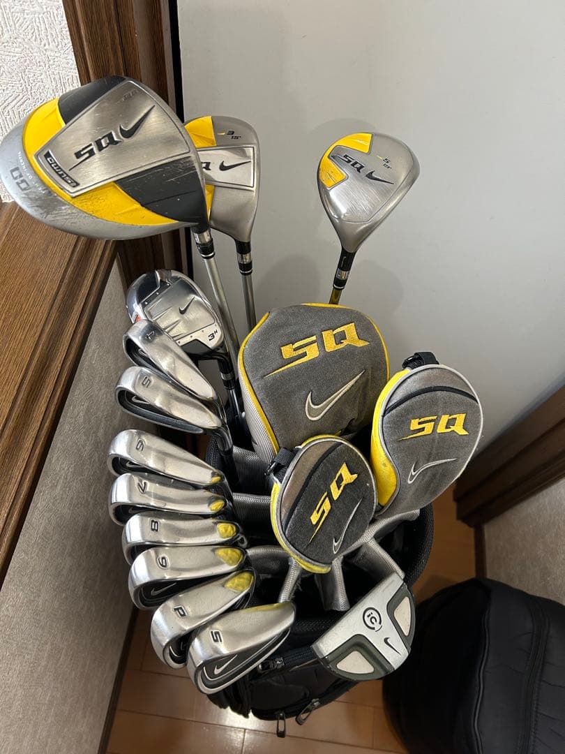 希少NIKE 13本 ゴルフフルセット クラブセット キャディバック付き