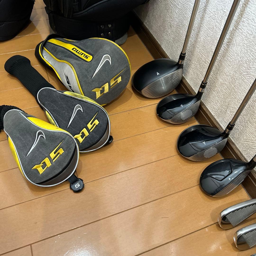 希少NIKE 13本 ゴルフフルセット クラブセット キャディバック付き