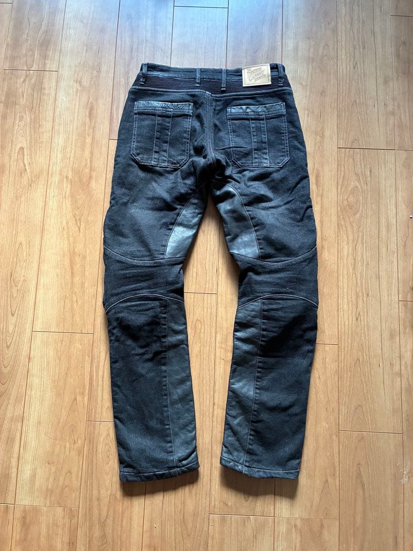 デグナー　DP-27デニム×レザーパンツ　ブラック　Mサイズ