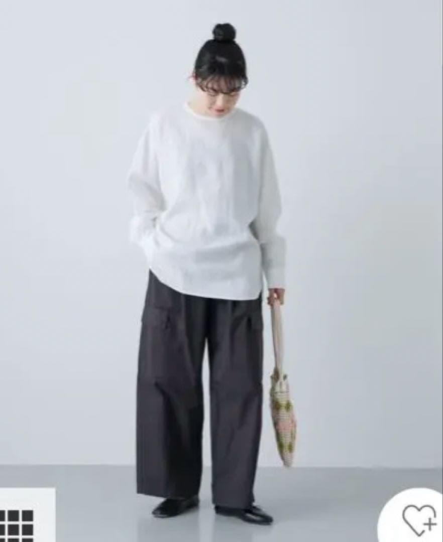 美品　かぐれ インクブラック ユーティリティイージーパンツ