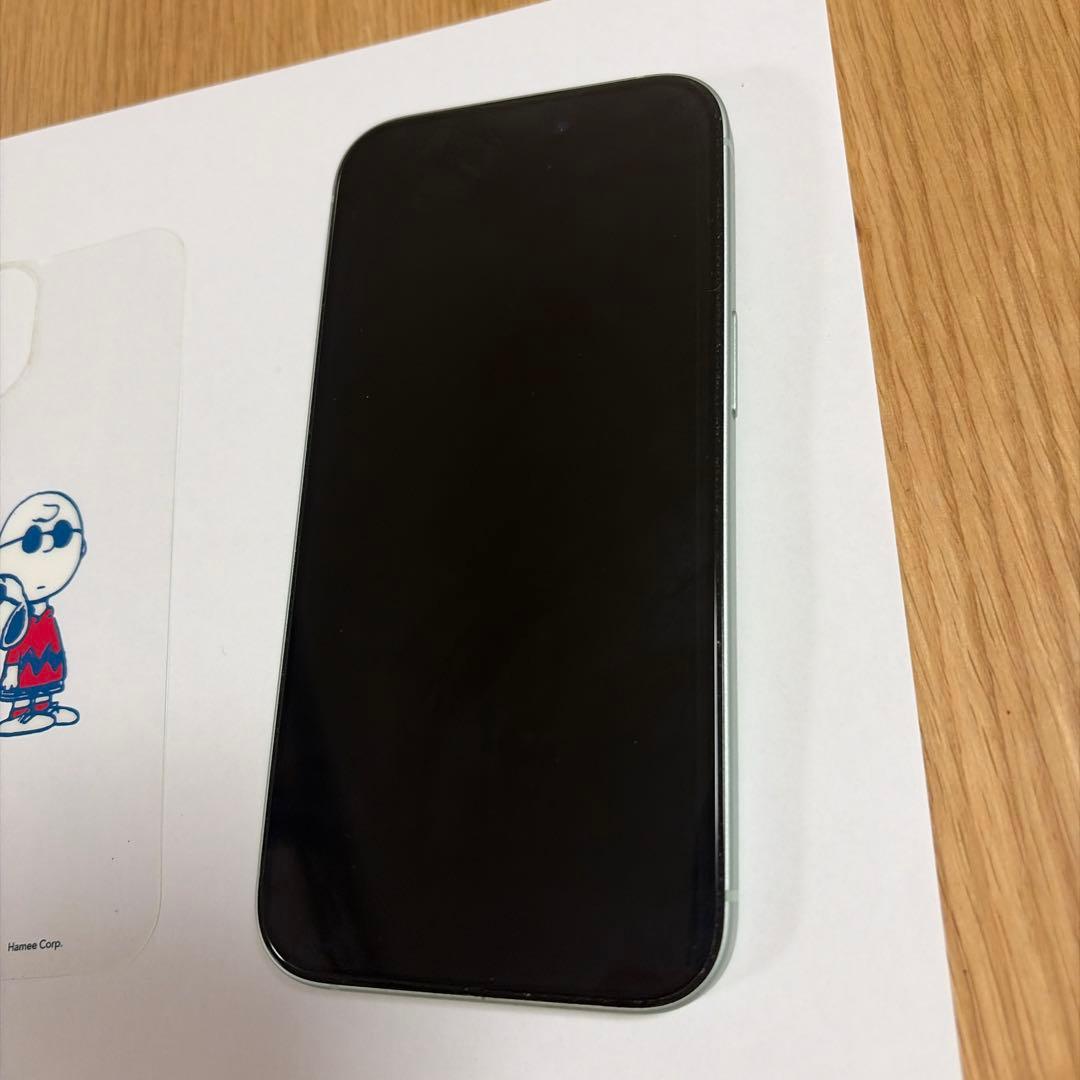 iPhone 15 グリーン iFaceケース付