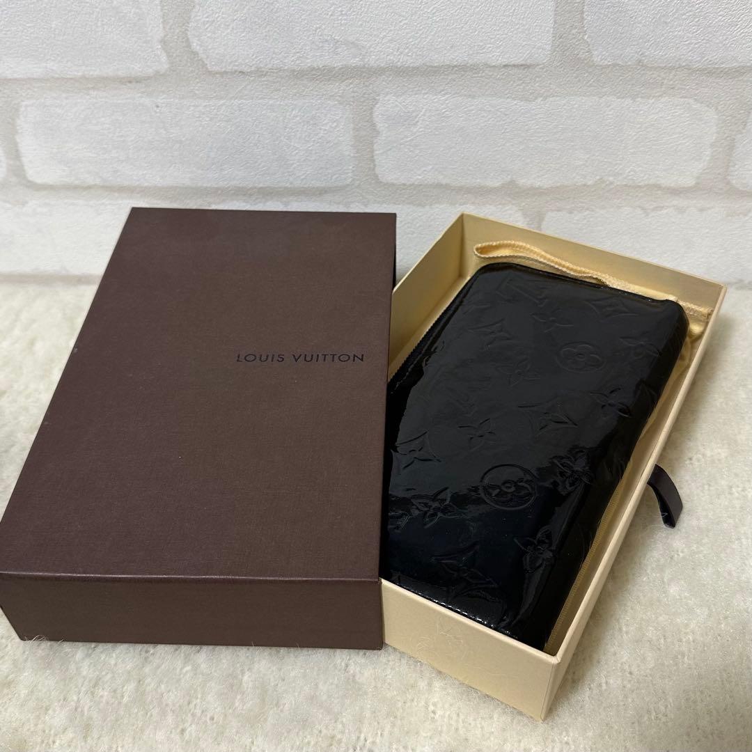 【箱付属品付き・希少品】ヴィトン　モノグラム　ジッピーウォレット　ヴェルニ