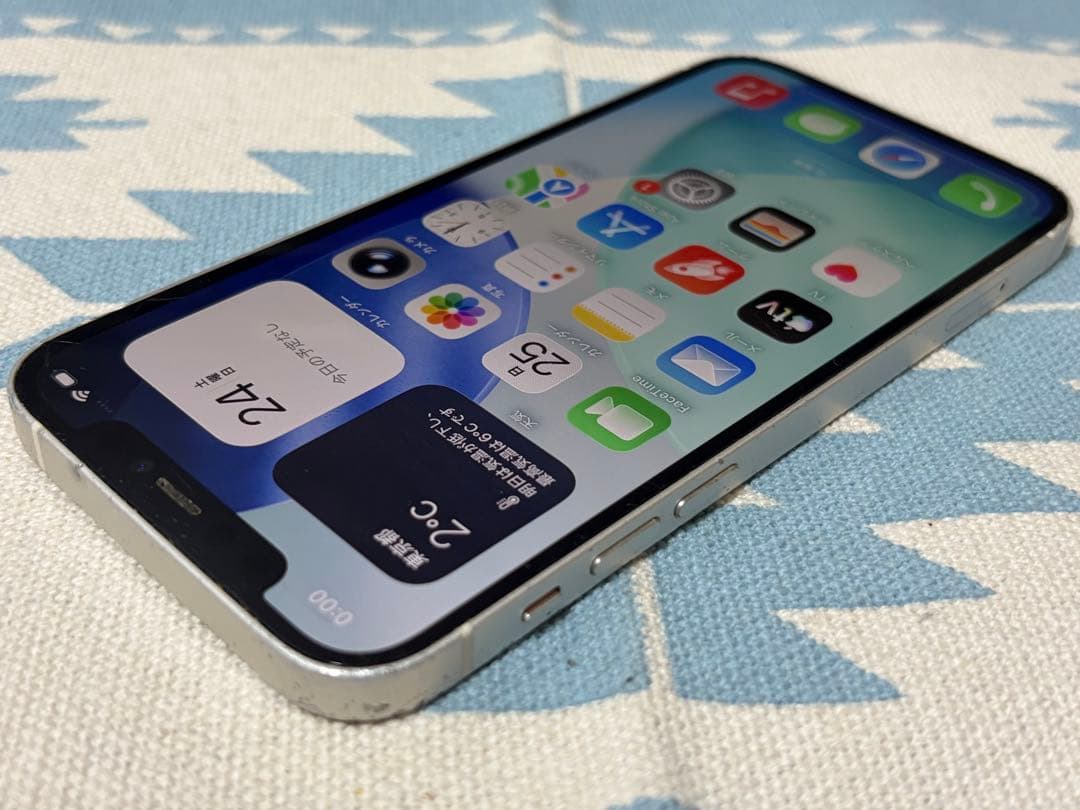 Apple iPhone 12 本体 ホワイト 128GB バッテリー容量87%
