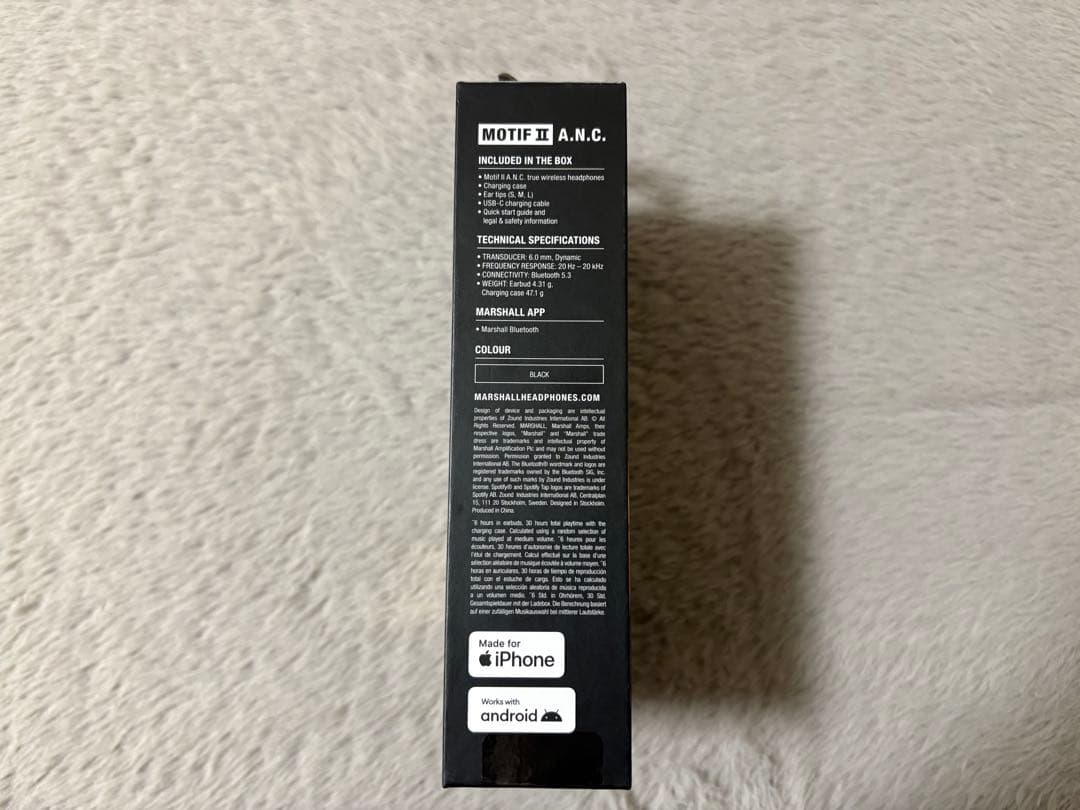 Marshall MOTIF Ⅱ A.N.C.ワイヤレスイヤフォン