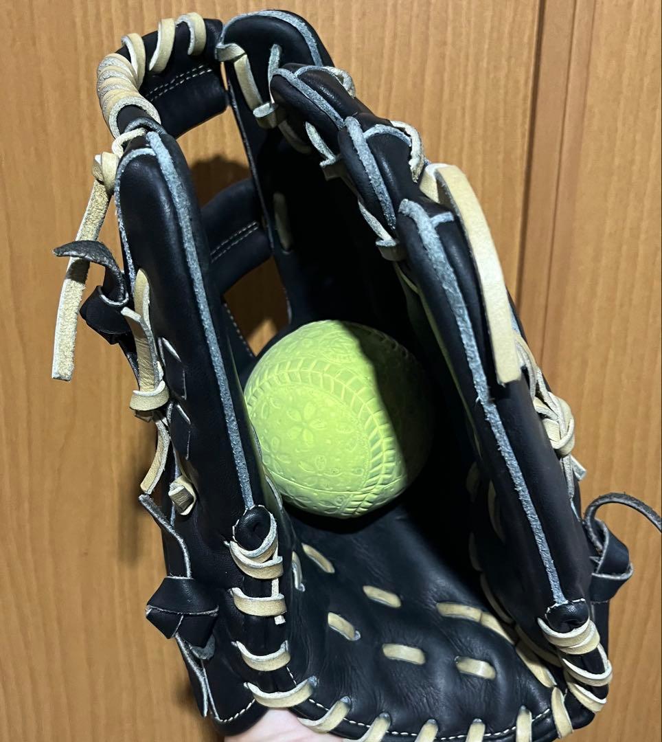 ミズノ　グローバルエリート　ブラック　軟式　内野手用