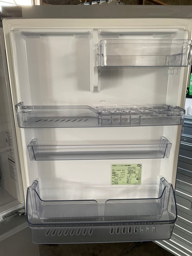 022109 AQUA ノンフロン冷蔵庫 AQR-27M（S)