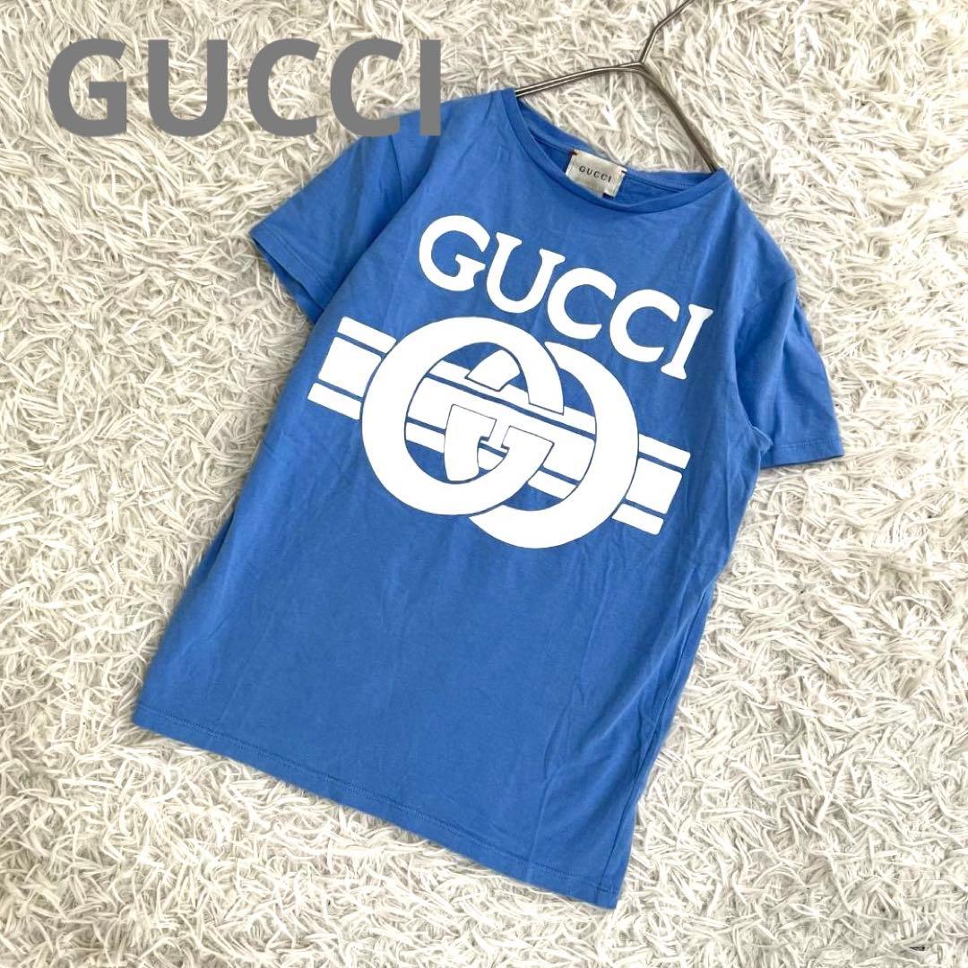 美品✨GUCCI グッチ インターロッキング GG ビッグロゴ Tシャツ キッズ