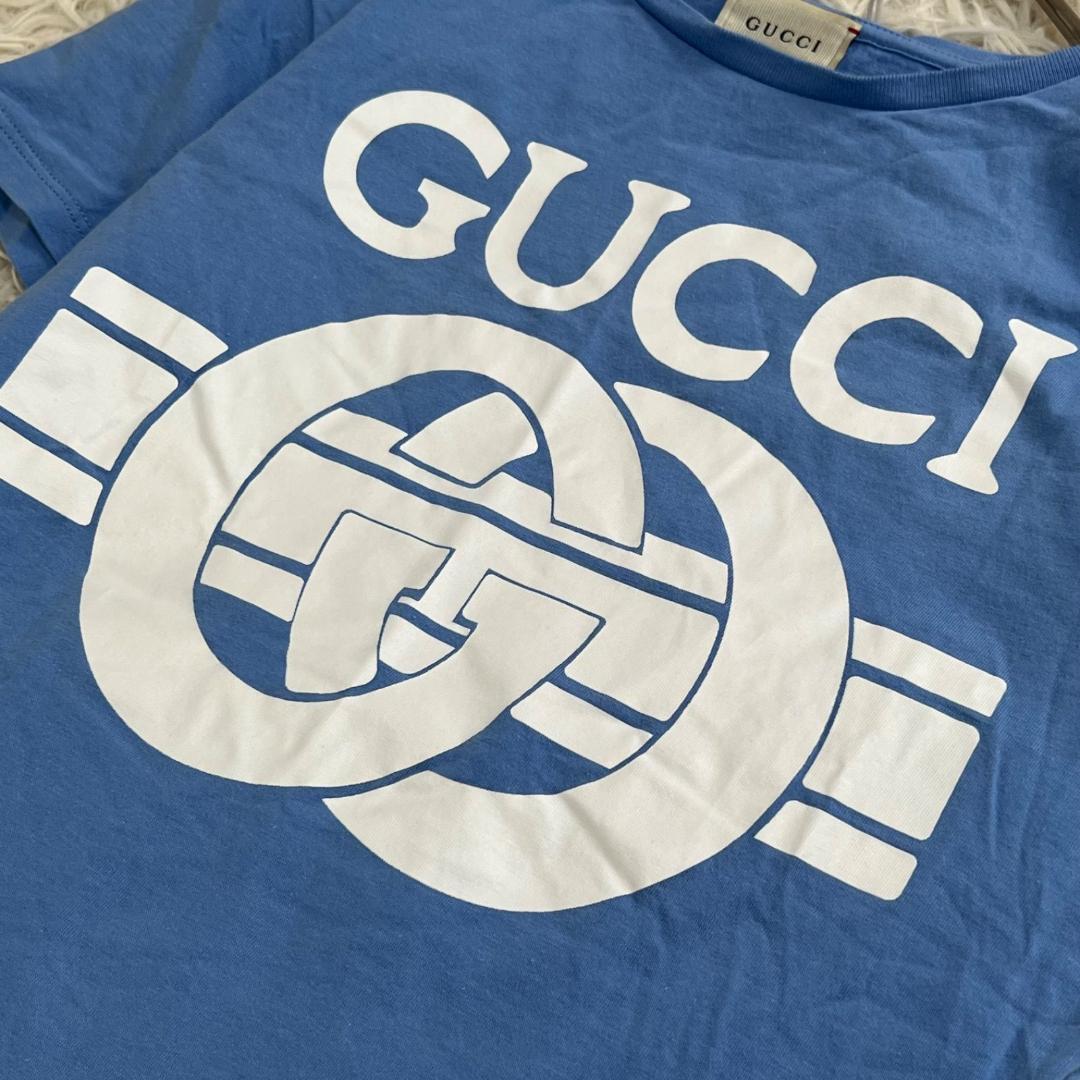 美品✨GUCCI グッチ インターロッキング GG ビッグロゴ Tシャツ キッズ