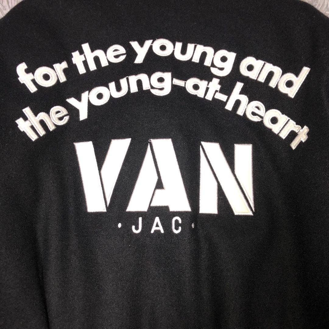 は*ち様 VAN JACレザー切替スタジャン黒試着程度