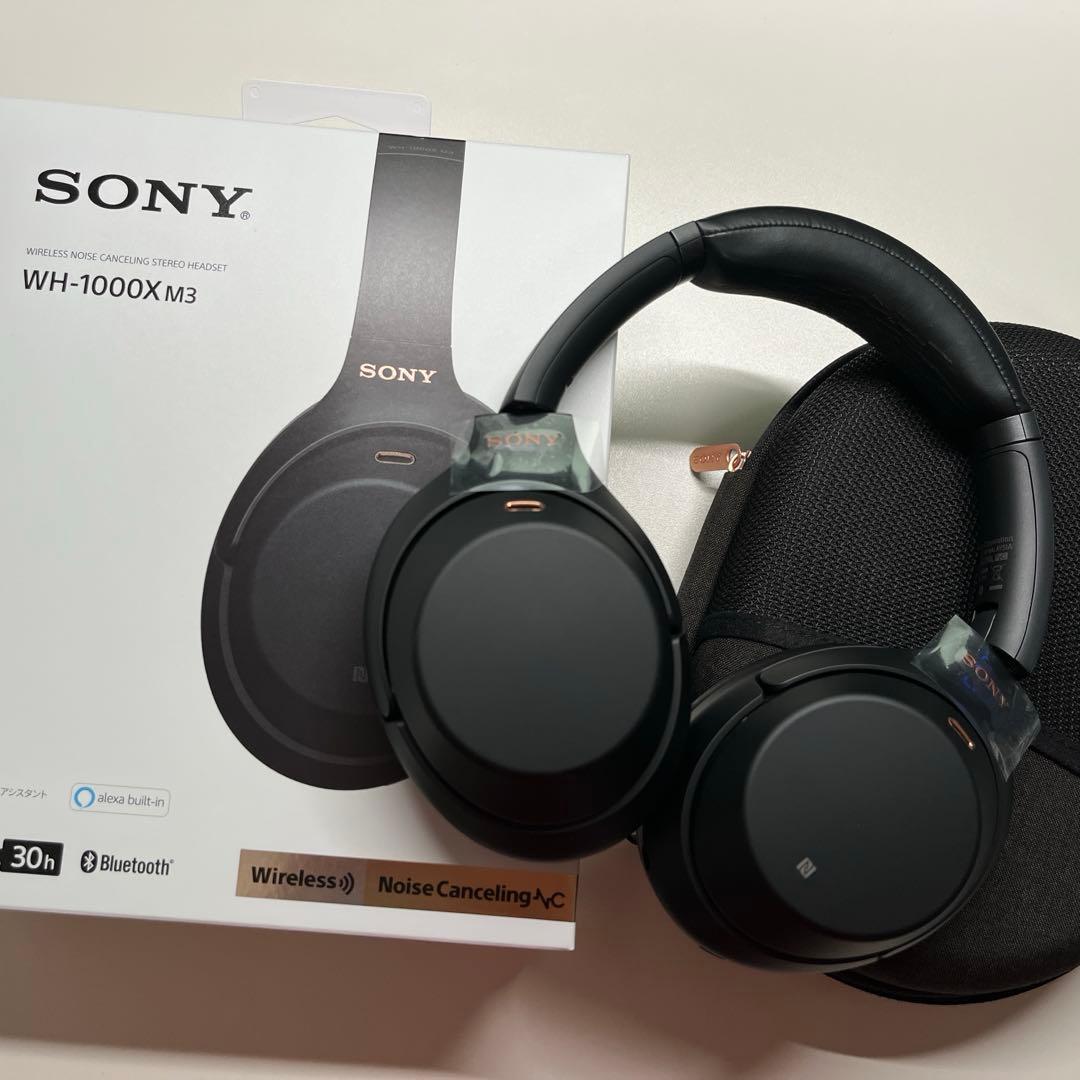 【箱付き】SONY WH-1000XM3 ワイヤレスヘッドホン ブラック