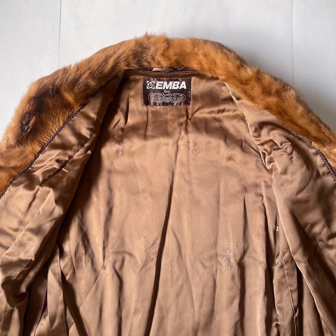 極美品✨ エンバ EMBA 最高級 ミン クファー ロングコート デミバフ 9号