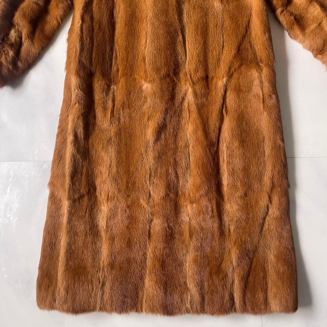 極美品✨ エンバ EMBA 最高級 ミン クファー ロングコート デミバフ 9号