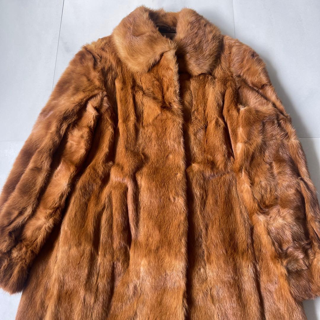 極美品✨ エンバ EMBA 最高級 ミン クファー ロングコート デミバフ 9号