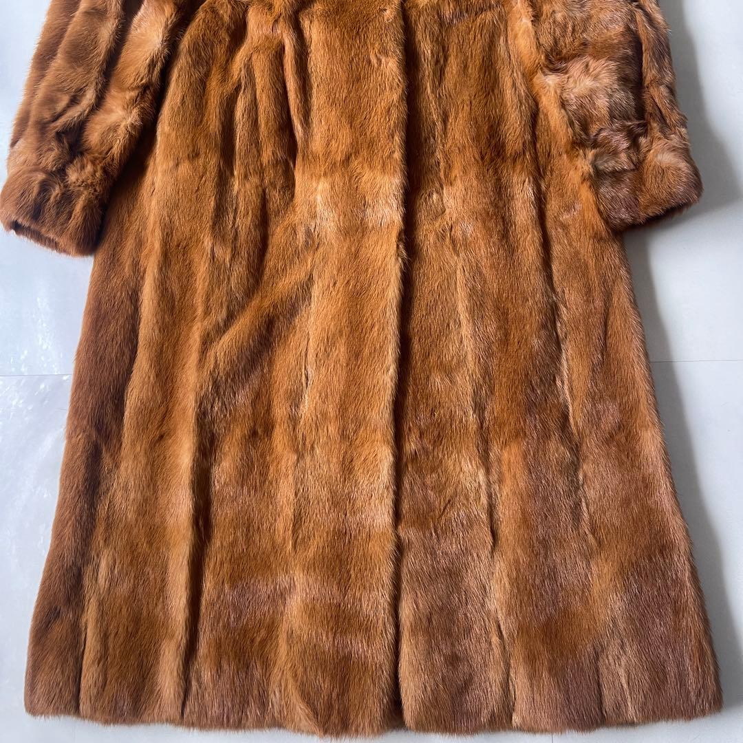 極美品✨ エンバ EMBA 最高級 ミン クファー ロングコート デミバフ 9号