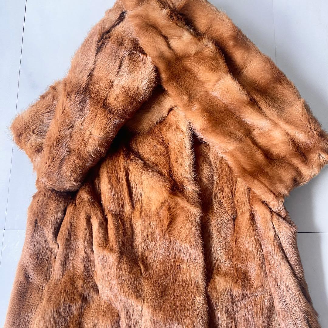 極美品✨ エンバ EMBA 最高級 ミン クファー ロングコート デミバフ 9号