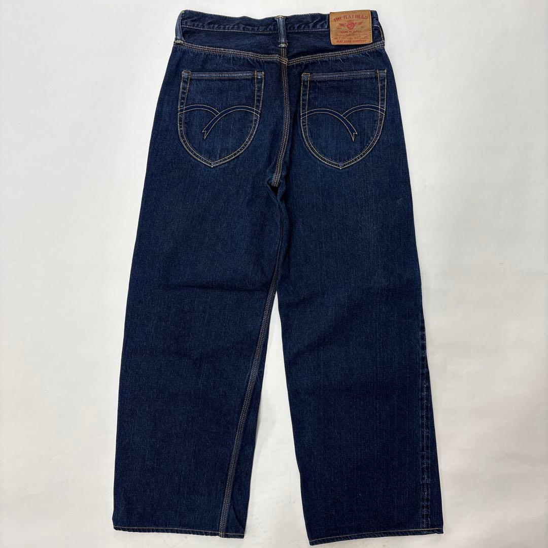 FLAT HEAD F-WP143 ワイドストレート　デニムパンツ