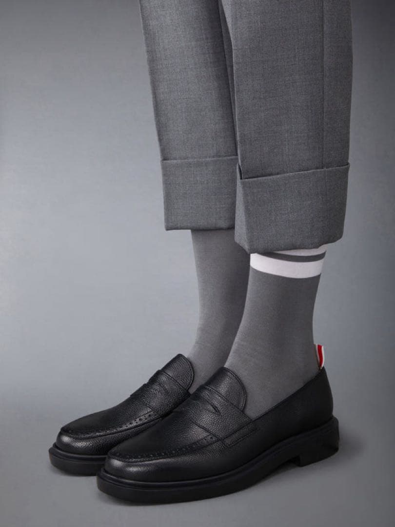 Thom Browne ペブルグレインペニーローファー 黒 US6 25cm