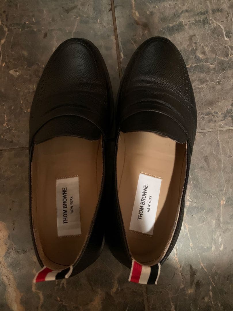 Thom Browne ペブルグレインペニーローファー 黒 US6 25cm