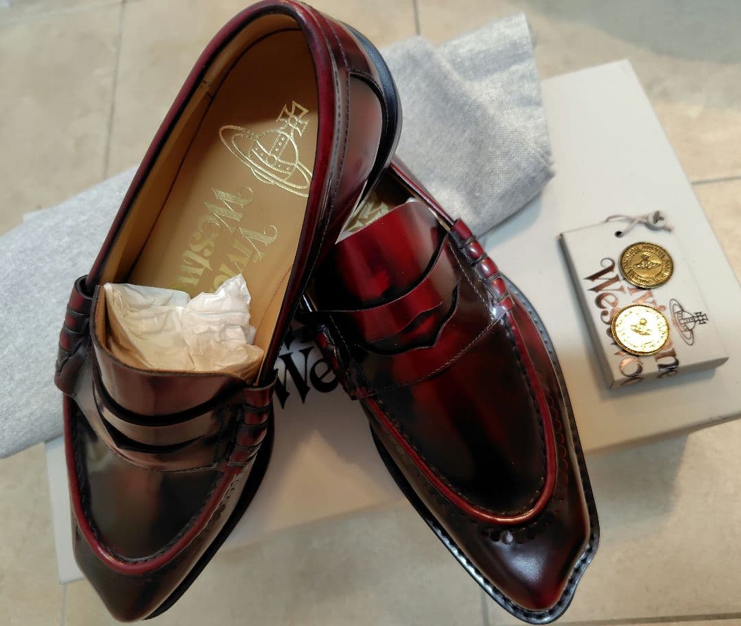 再値下げvivienne westwood TUESDAYCOIN ローファー