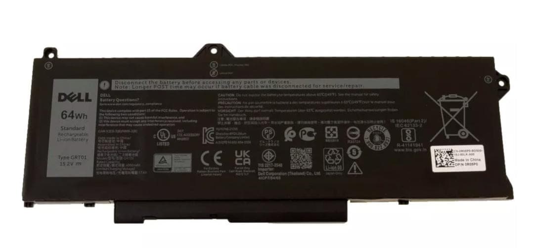 新商品 DELL 64Wh リチウムイオンバッテリー GRT01