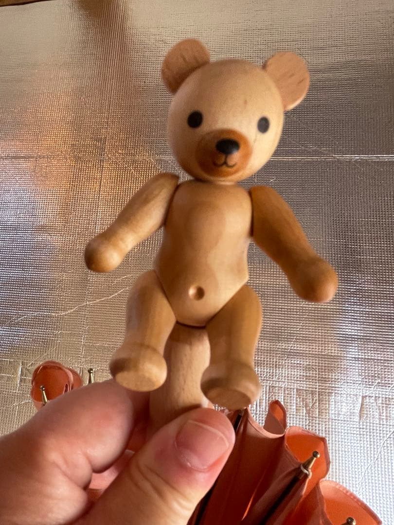 空港限定福井洋傘イイダ傘　高級傘くま　テディベア　限定傘　レア　ダッフィ