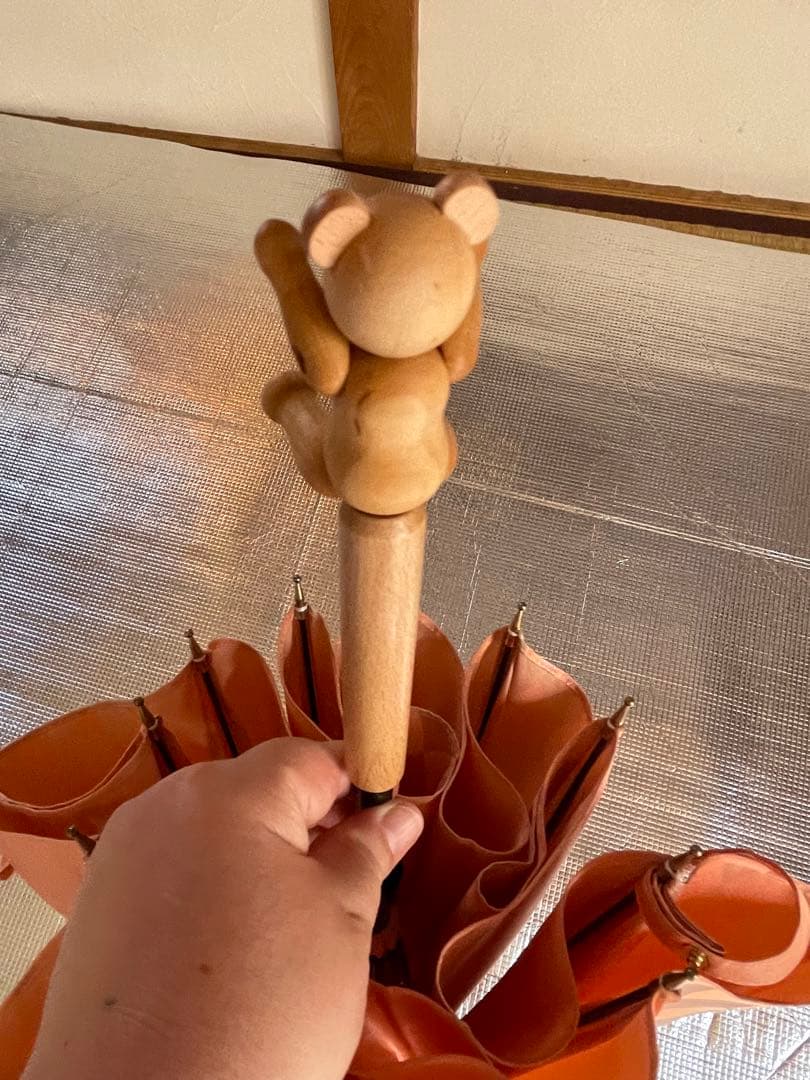 空港限定福井洋傘イイダ傘　高級傘くま　テディベア　限定傘　レア　ダッフィ