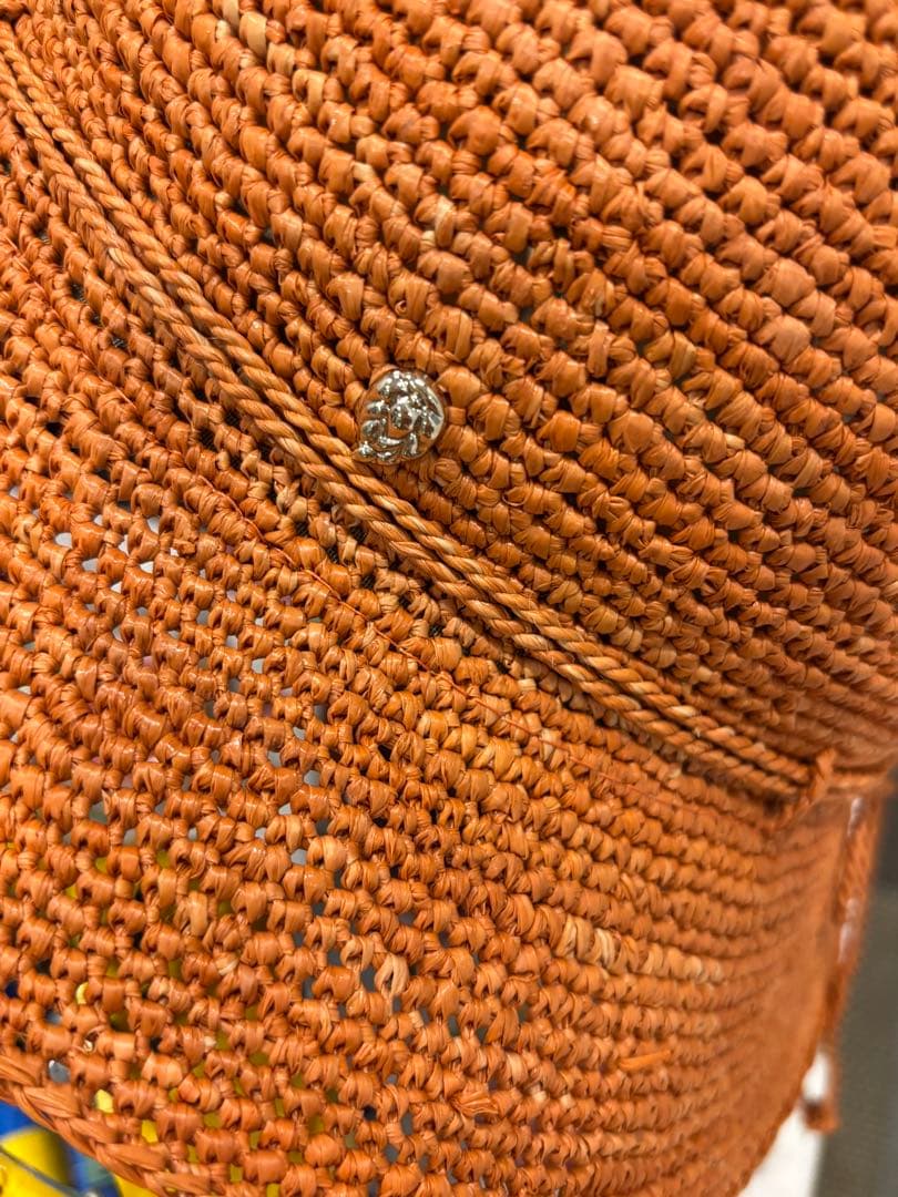 専用　ヘレンカミンスキー 新品同様 オレンジラフィアのバケットハット