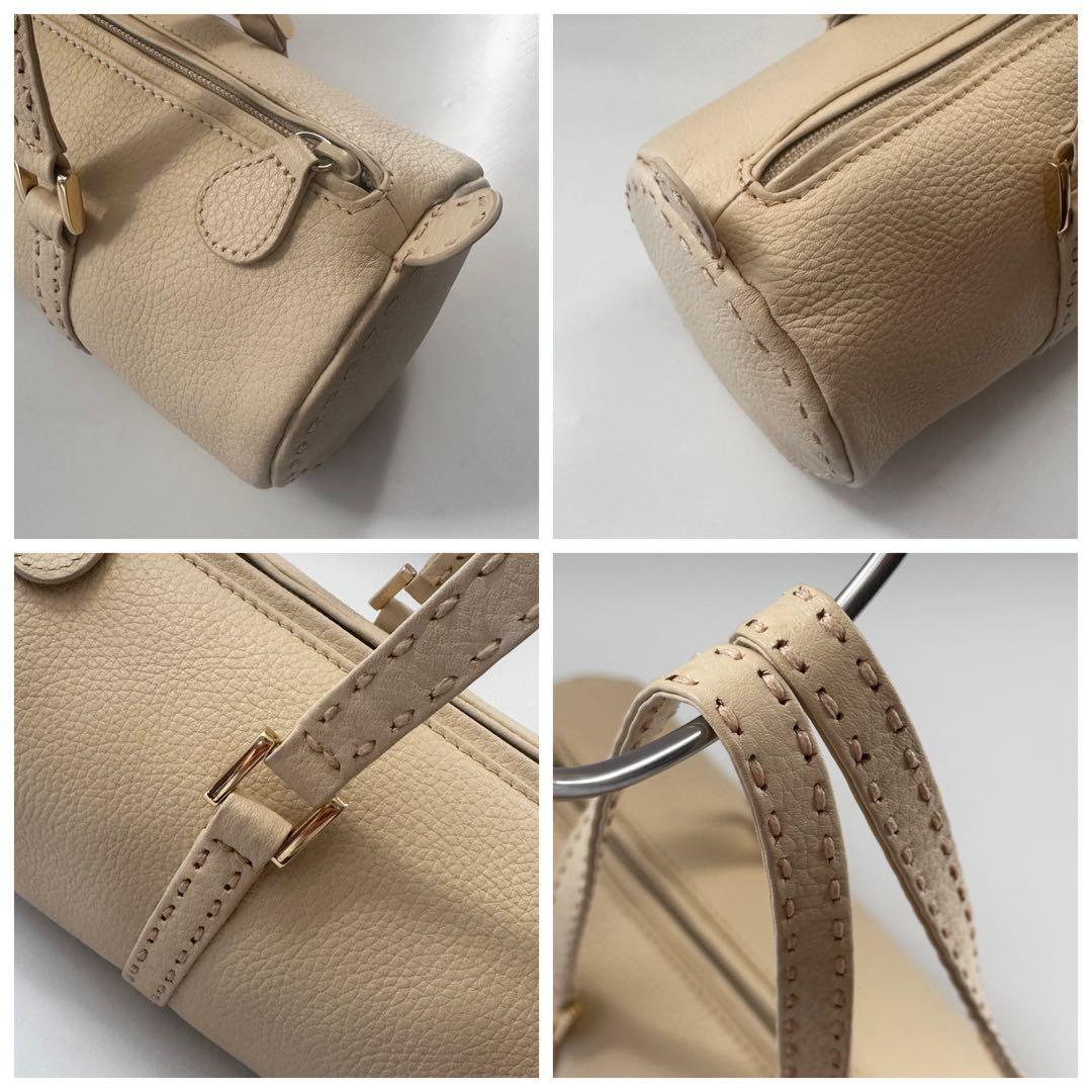 【使用感少ない】kitamura 元町 本革 肩掛け鞄 ハンドバッグ 上品