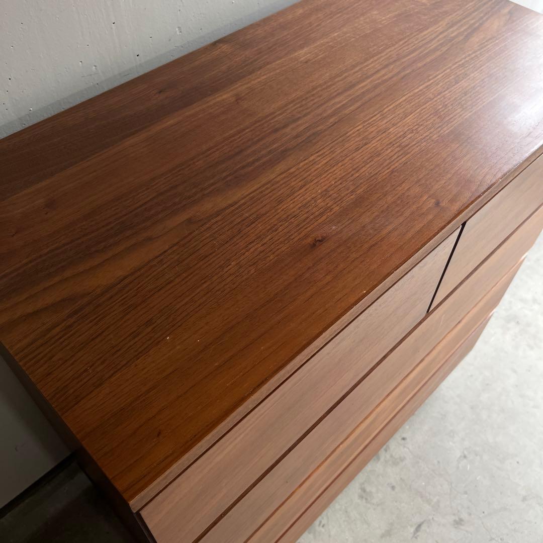 美品・廃盤希少★無印 ４段チェスト・ウォールナット材