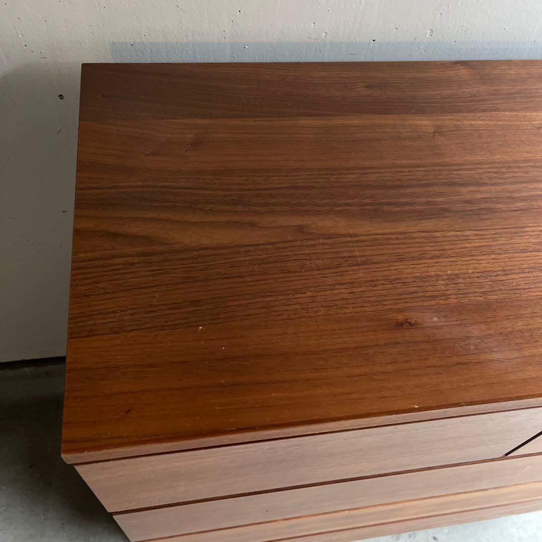 美品・廃盤希少★無印 ４段チェスト・ウォールナット材