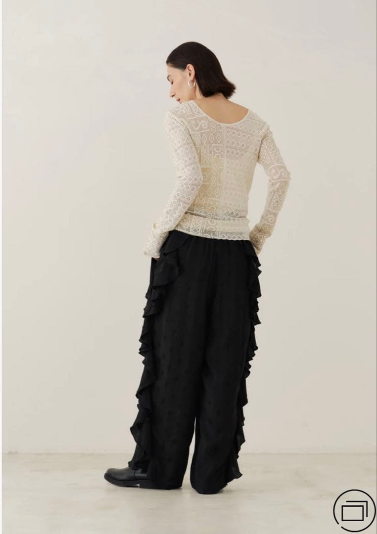 新品サラマリカ　コラボトップス　Double Lace Knit Top