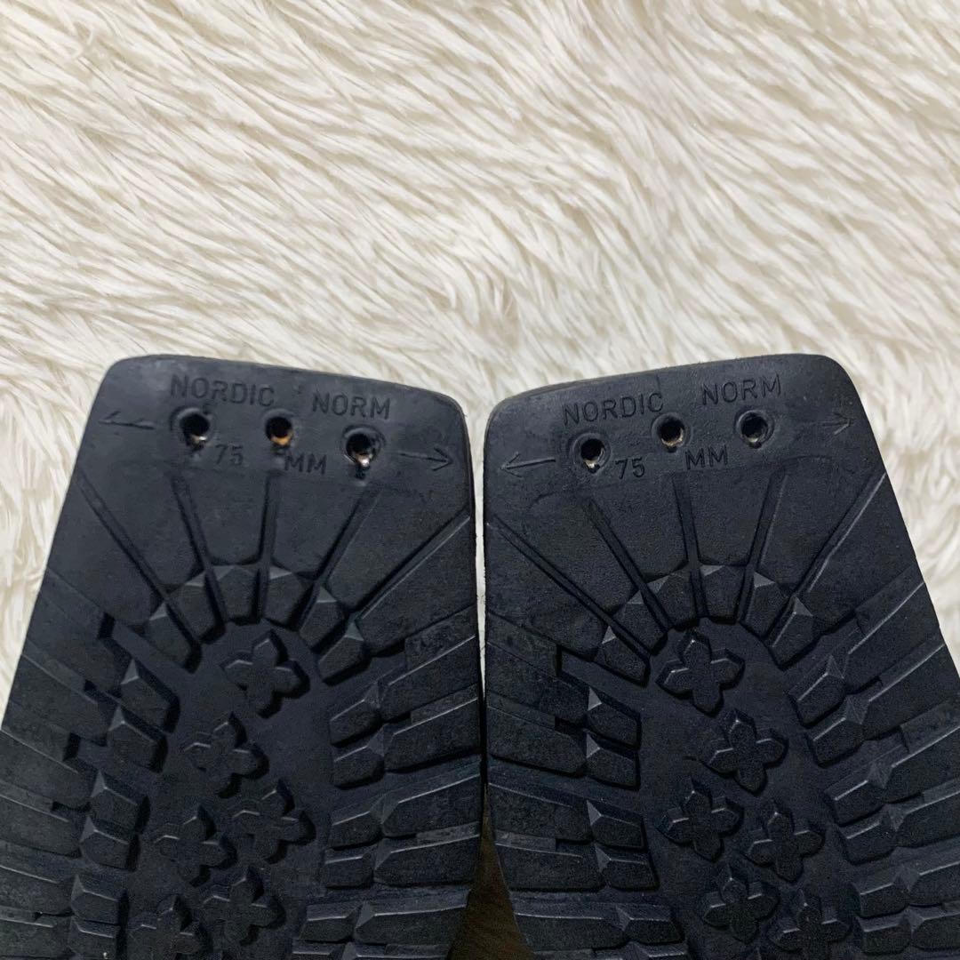 【極美品】SCARPA テレマークブーツ 75mm 3ピン 黒 25cm