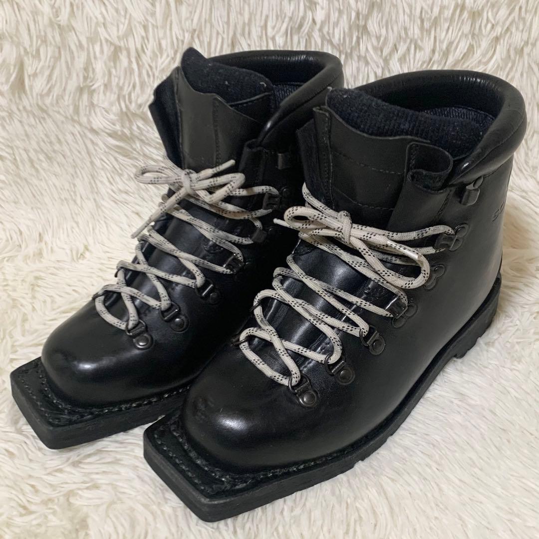 【極美品】SCARPA テレマークブーツ 75mm 3ピン 黒 25cm