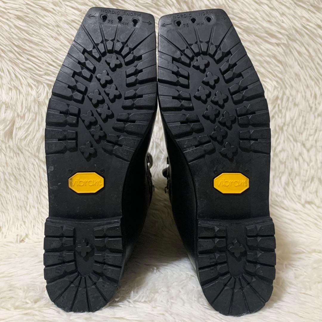 【極美品】SCARPA テレマークブーツ 75mm 3ピン 黒 25cm